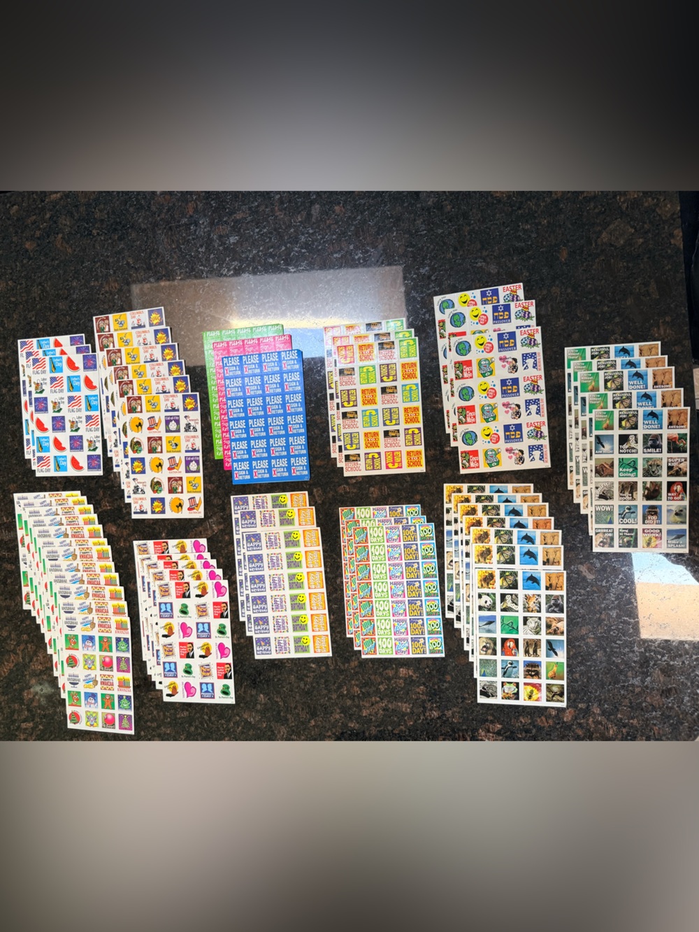 Assorted Teacher Sticker Sheets Lot - Picture 1 of 6